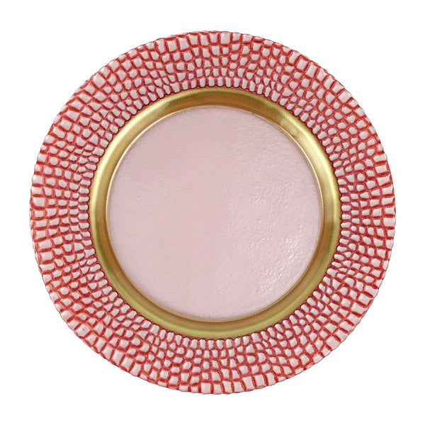 Pelli Glass Pink Charger