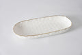 Large Deep Server Portofino Style White/Gold