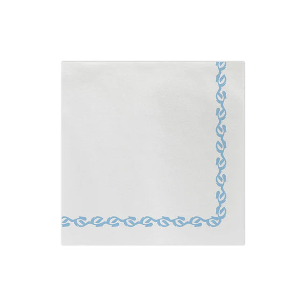 Papersoft Cocktail Napkins Florentine Light Blue