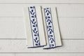 Kitchen Tea Towel, Navy Blue Tulip, Set of 2