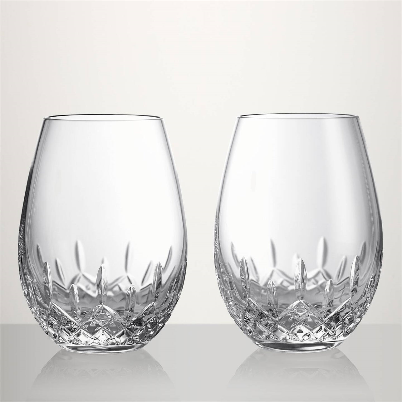 Lismore Essence Red Wine Stemless Glass, Set of 2