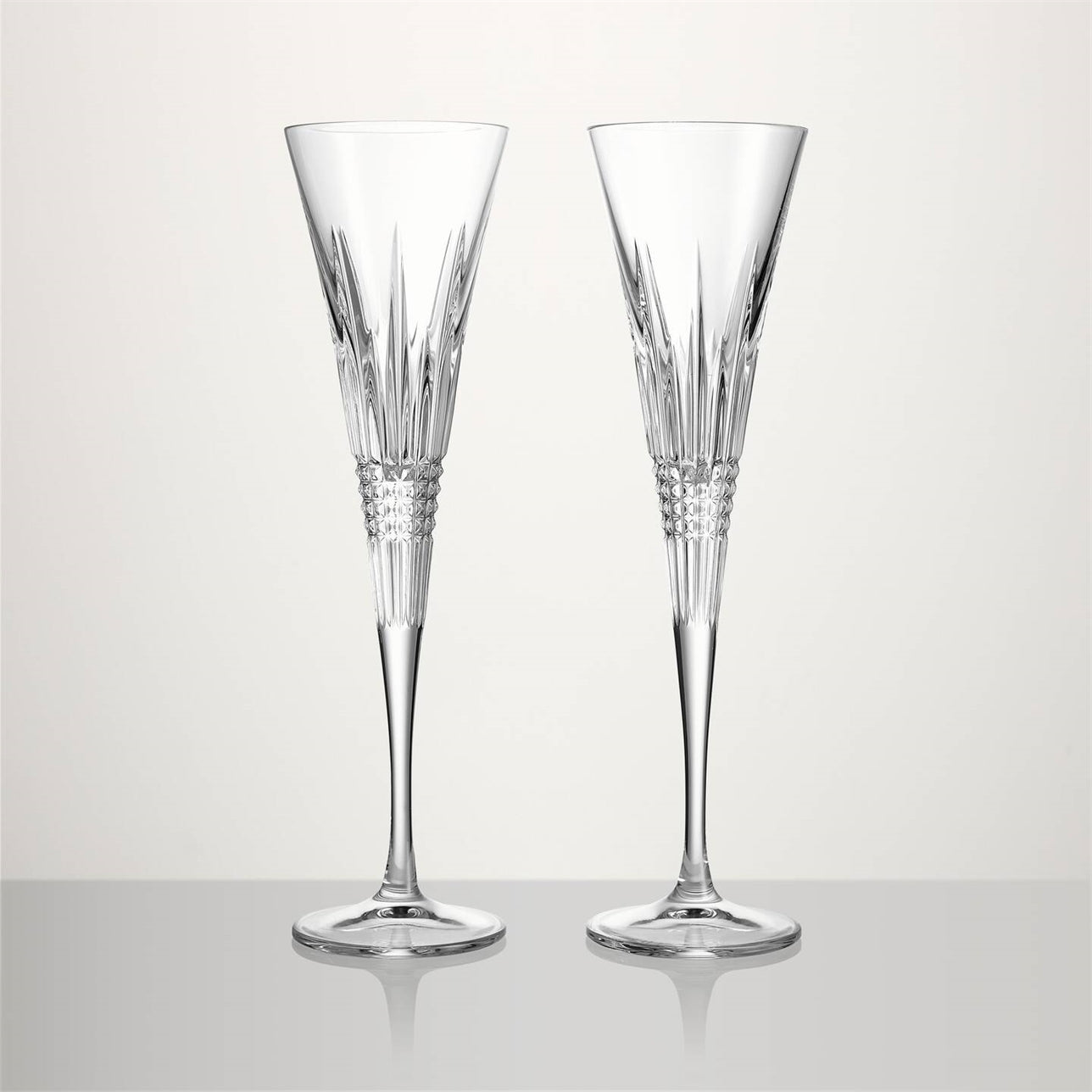 Lismore Diamond Toasting Flute, Set of 2