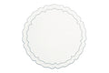 Scalloped Beige Vinilo Placemat