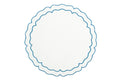 Scalloped Navy Blue Vinilo Placemat