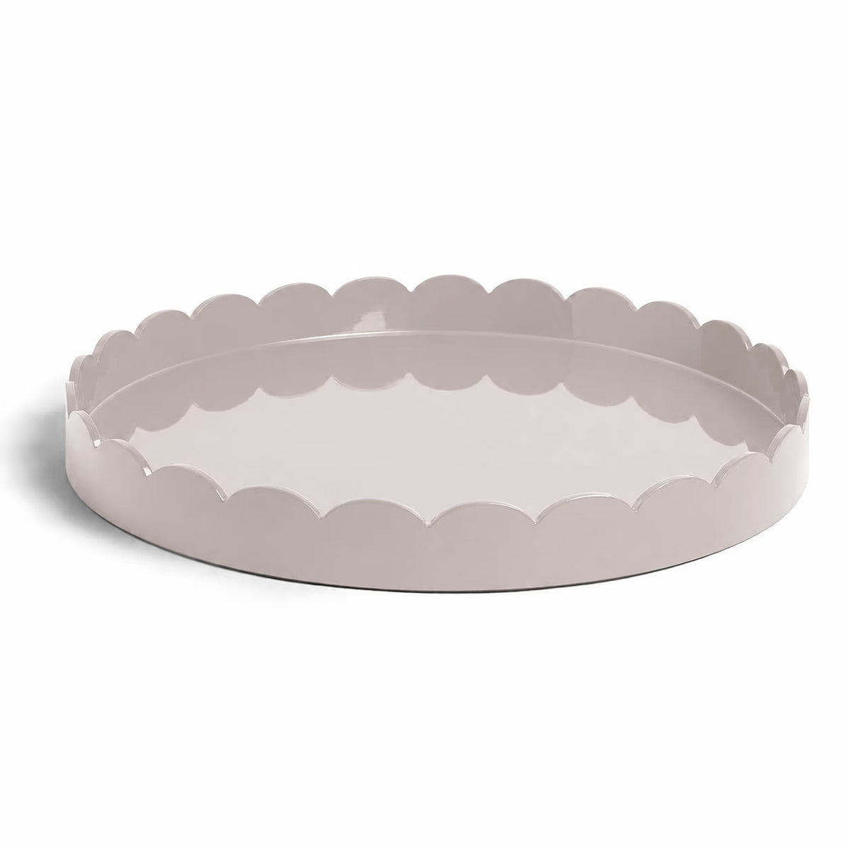 Round Large Lacquered Scallop Tray