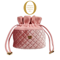 Ultra Jewelry Case Blush Velvet Quilted