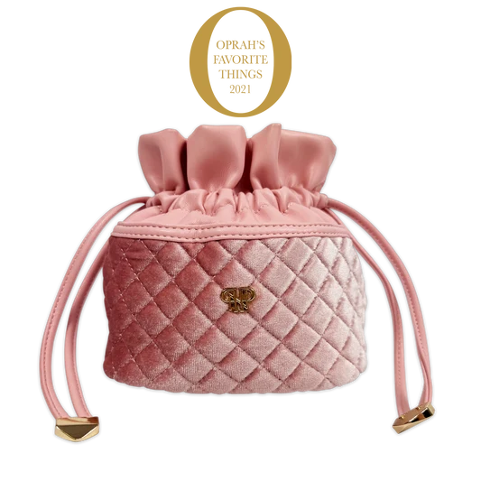 Ultra Jewelry Case Blush Velvet Quilted