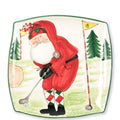 Old St. Nick Square Platter Golfing