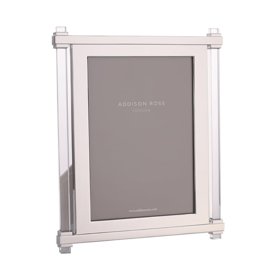 8x10 Acrylic Pillar & Silver Frame