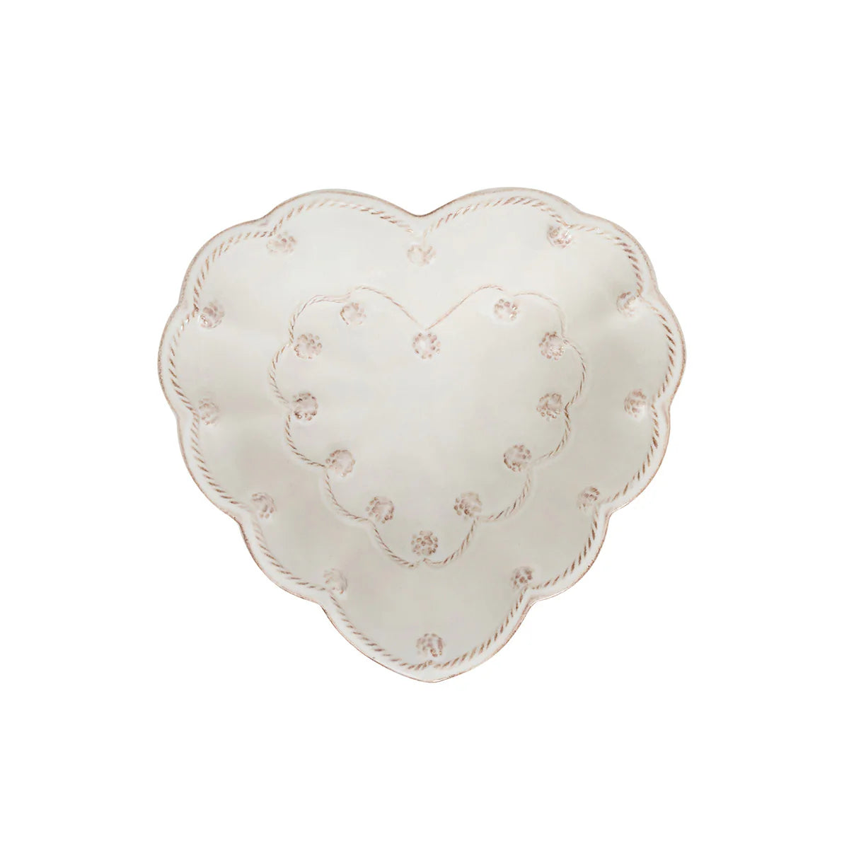 Berry & Thread Heart Bowl Whitewash