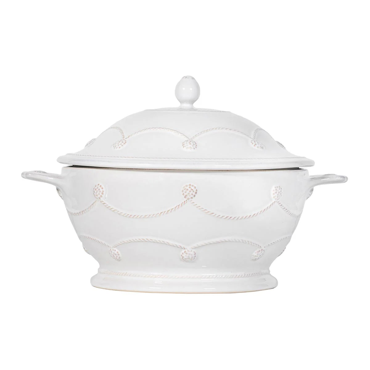 Berry & Thread Whitewash Lidded Casserole