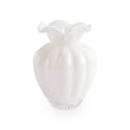 Glass Vento Medium Vase Cream