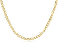 17" Choker Beaded Classic Gold 4mm