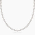 17" Choker Beaded Classic Pearl 4mm