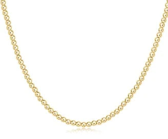 17" Choker Beaded Classic Gold 3mm