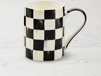 Courtly Check Porcelain Mug