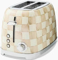 Mocha Check 2 Slice Toaster