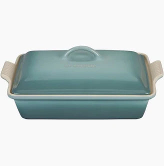 Heritage Rectangular Covered Casserole 4Qt Sea Salt