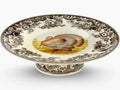 Woodland Turkey Footed Cake Plate