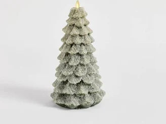Snowy Tree Candle
