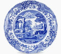 Blue Italian Salad Plate