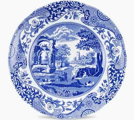 Blue Italian Salad Plate