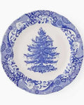 Blue Italian Christmas Dinner Plate
