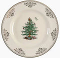 Gold Christmas Tree Dinner Plate