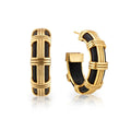 Ebony Gaia Cage Hoop Earrings