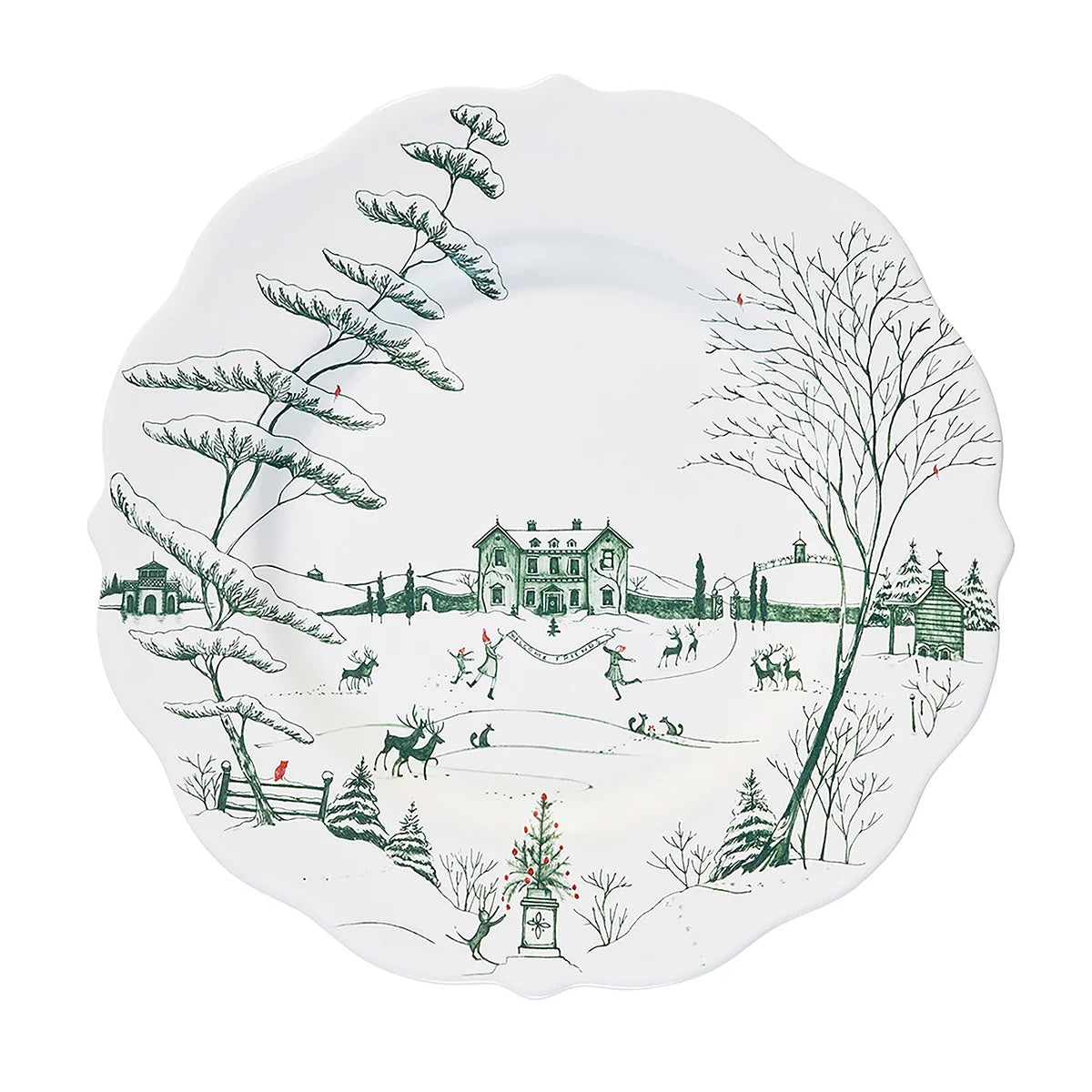 Country Estate Evergreen Dinner Plate