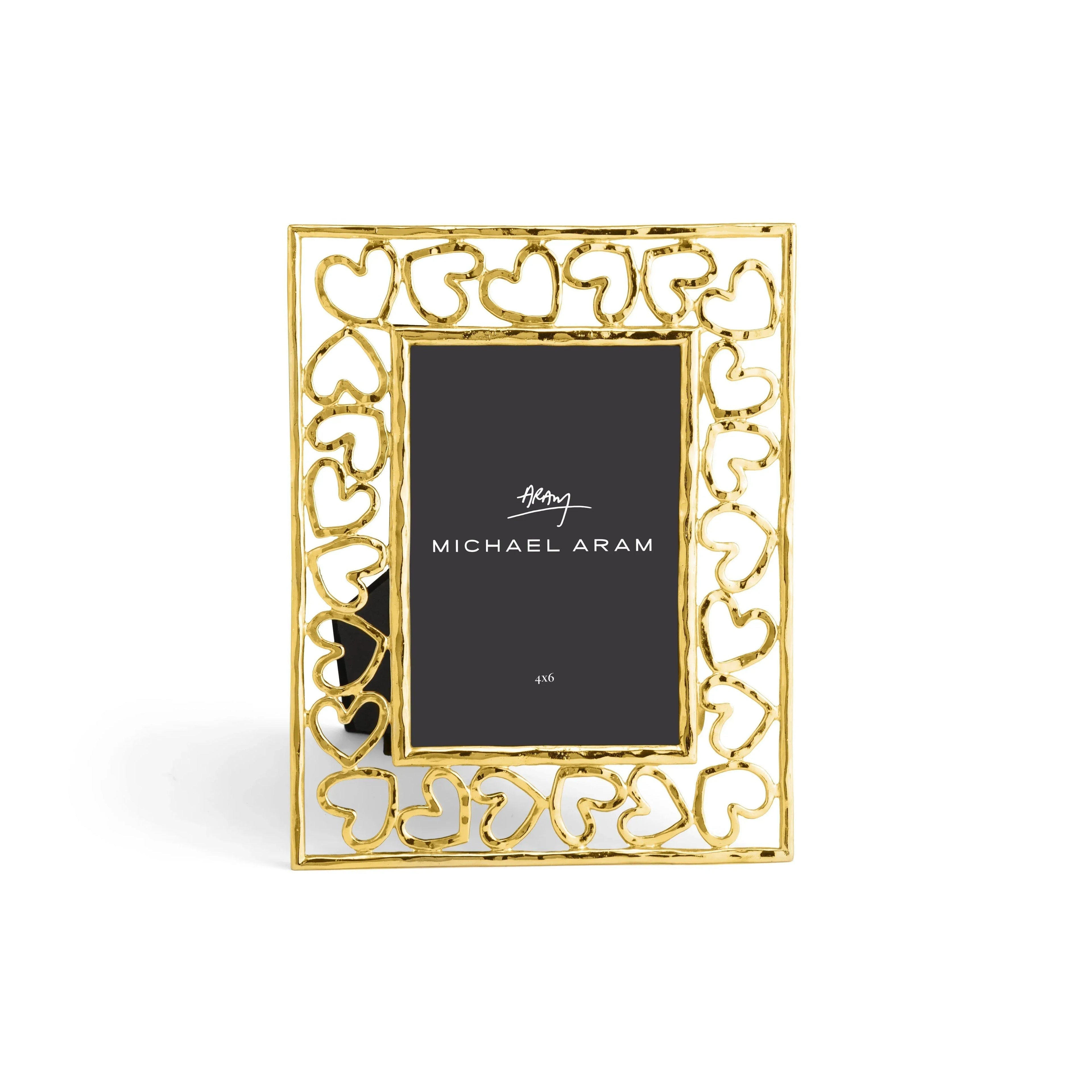 4x6 Heart Frame Gold