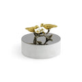 Lovebirds Silver & Gold Trinket Box