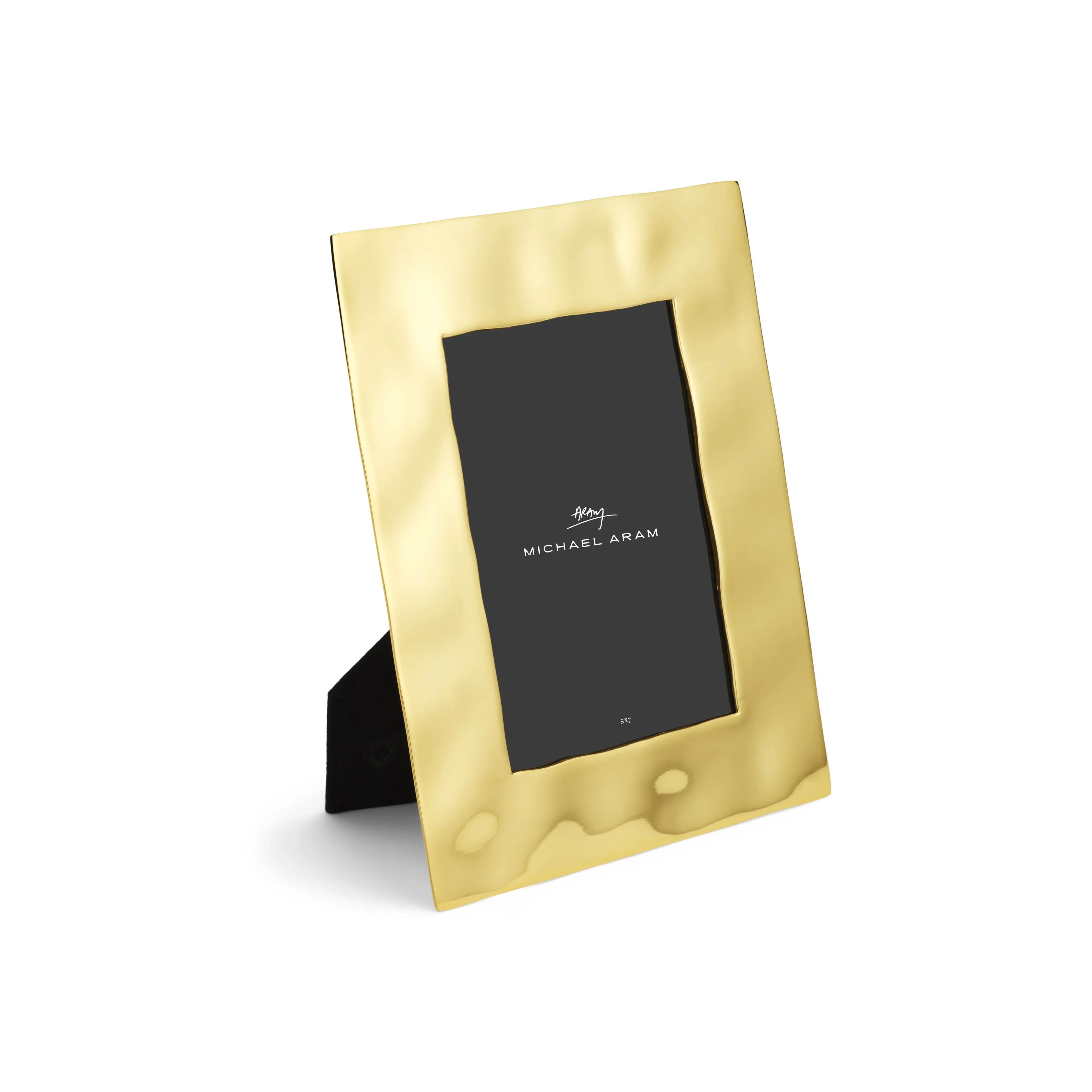 5x7 Reflective Gold Frame